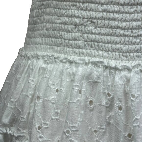 American Eagle - AE High-Waisted Tiered Mini Skirt - White - Small - Worn 1 Time - Picture 6 of 11